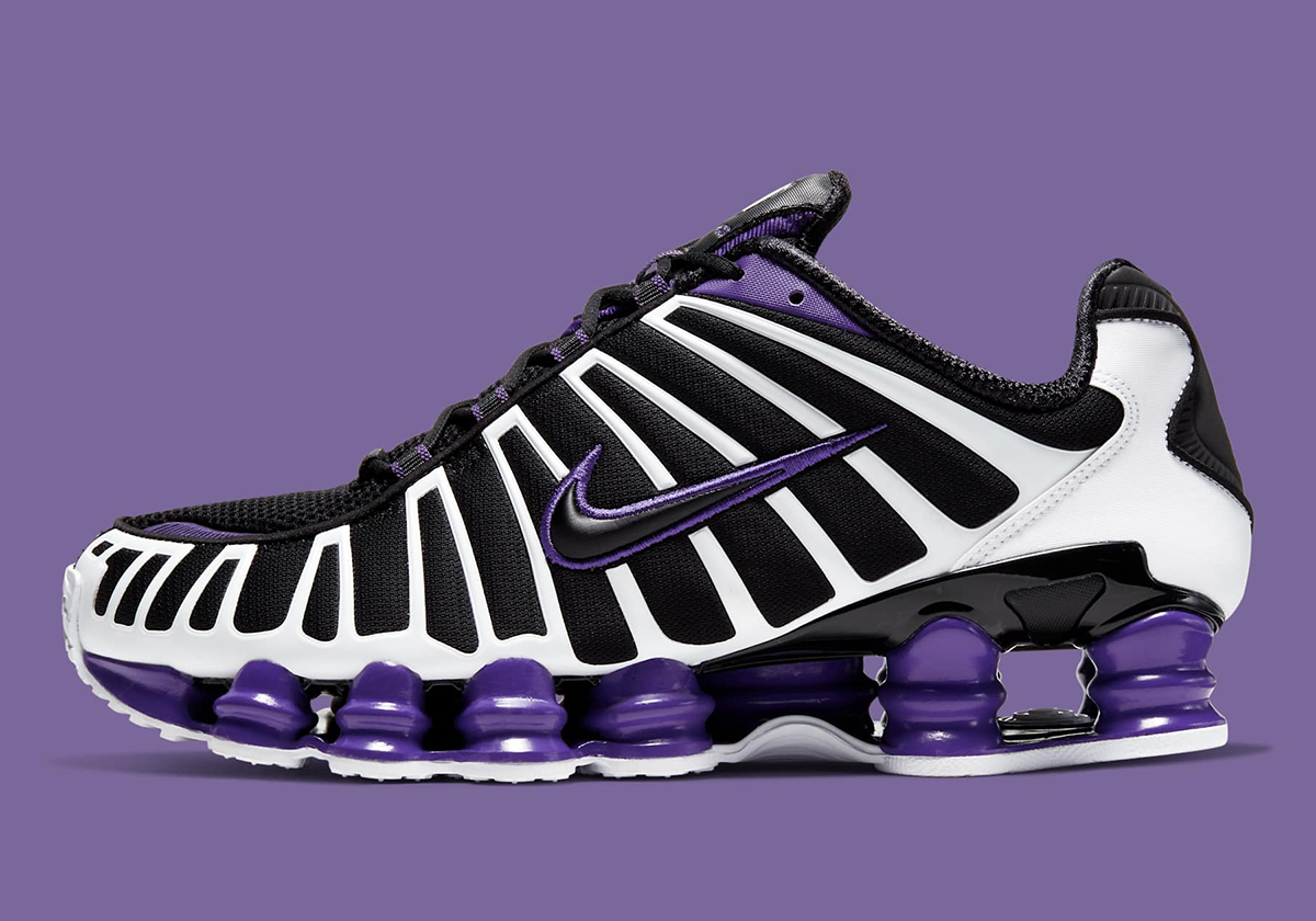 Nike Shox Tl Black White Court Purple Av3595 008 2