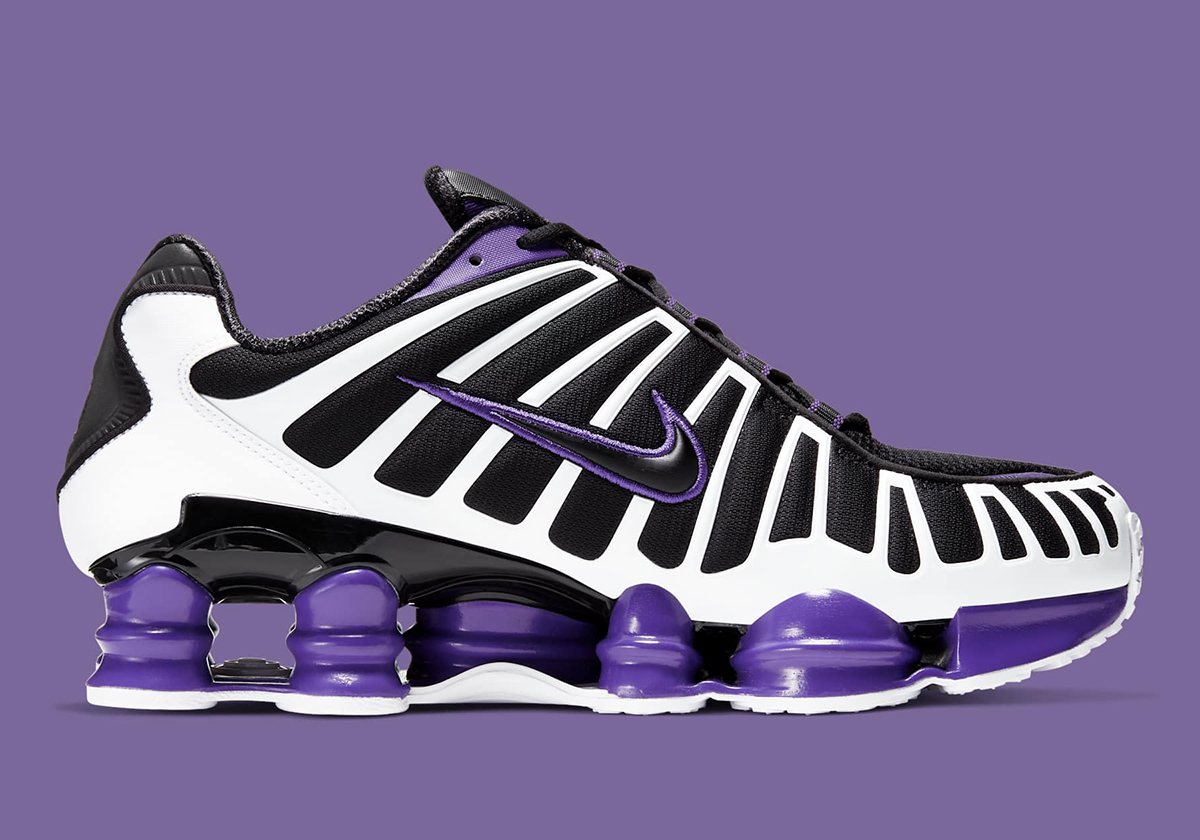 Nike Shox Tl Black White Court Purple Av3595 008 5