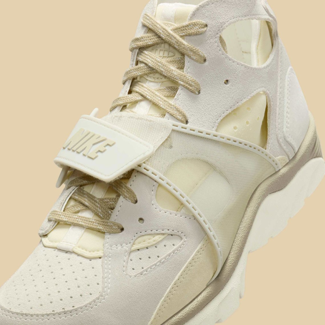 Nike Air Trainer Huarache Light Bone Sail Sneaker - Men’s US 11 - IB7678-100 The Nike Air Huarache Trainer Returns in  main image 2