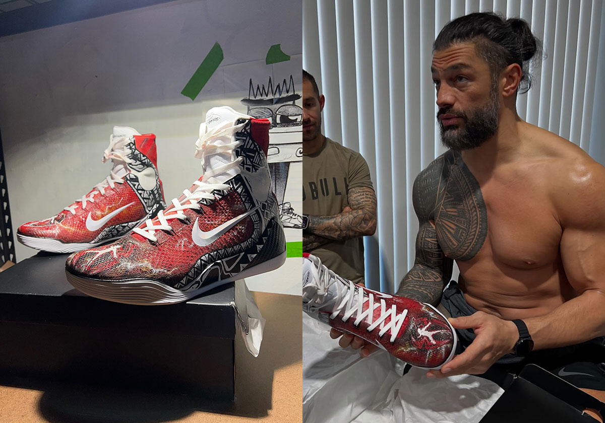 Roman Reigns Wears Nike Kobe 9 Customs In Raw On Netflix Debut