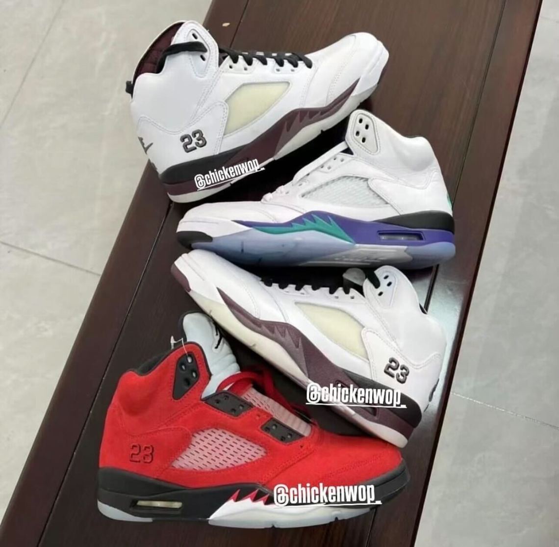 A Ma Maniere Air Jordan 5 White Violet Ore Burgundy Crush Black Ib1528 100 2