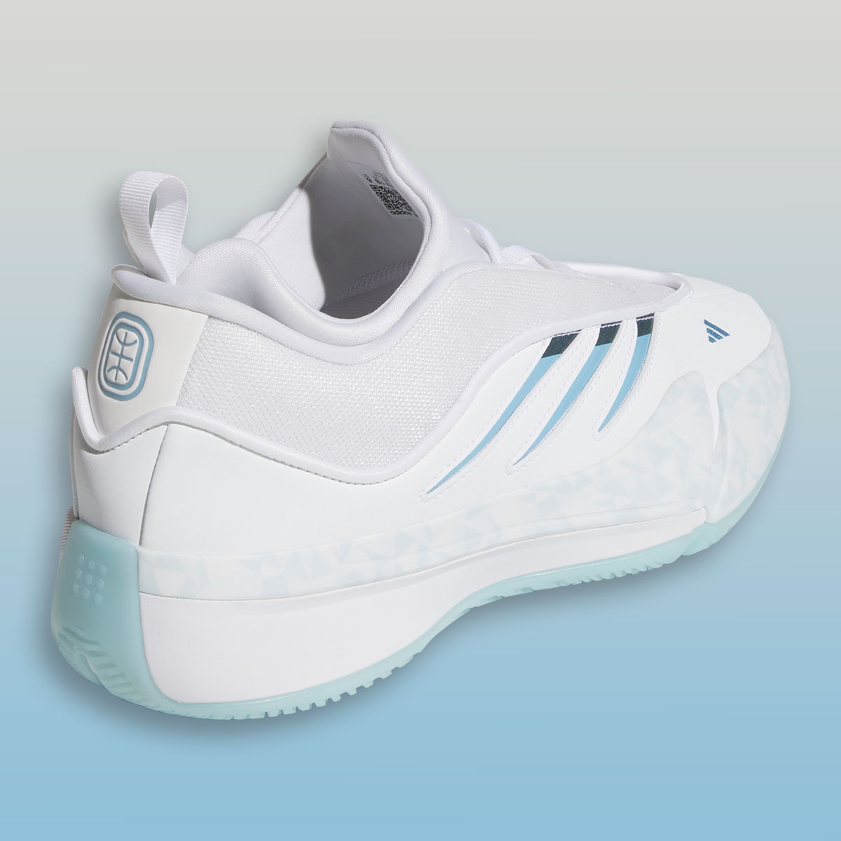 Adidas Dame 9 Footwear White Lucid Cyan Jr6486 5