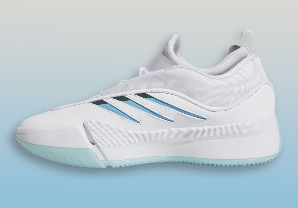 Adidas Dame 9 Footwear White Lucid Cyan Jr6486 6