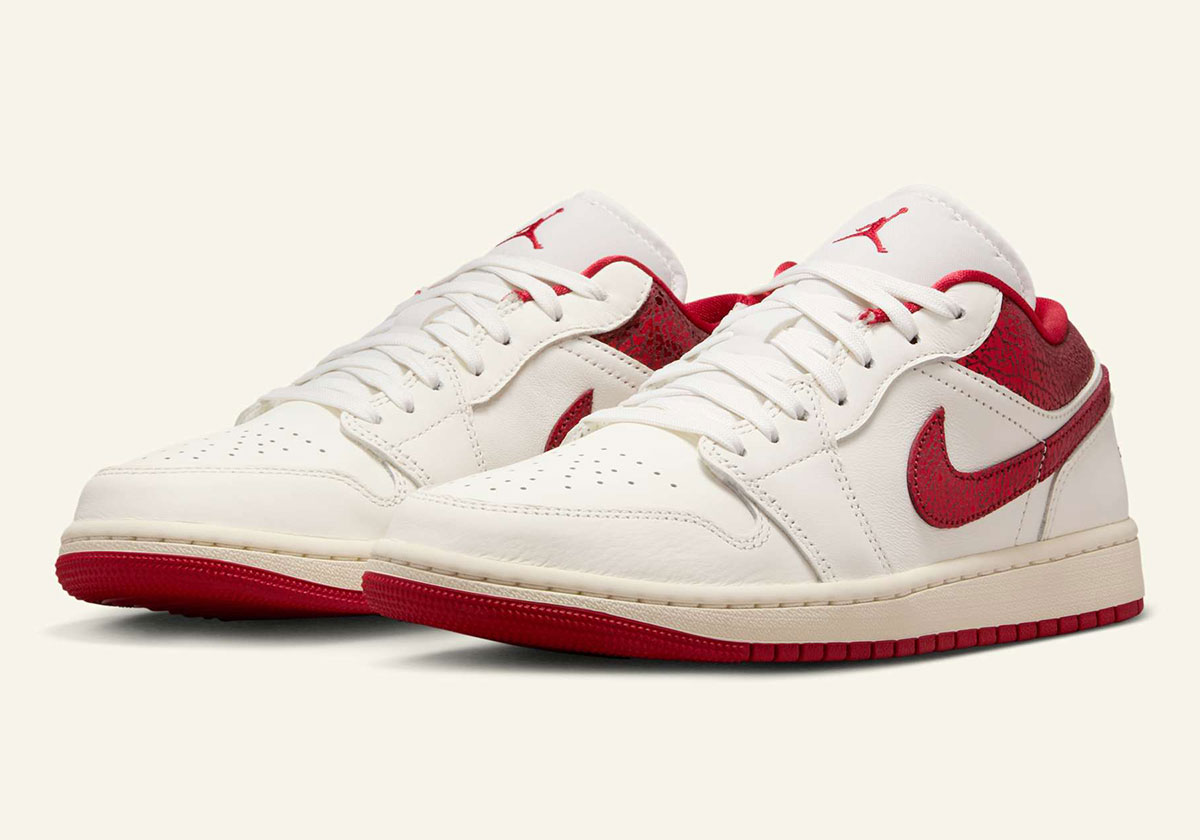 The Air Jordan 1 Low Mints Another “Valentine’s Day” Pair With Cracked Leather