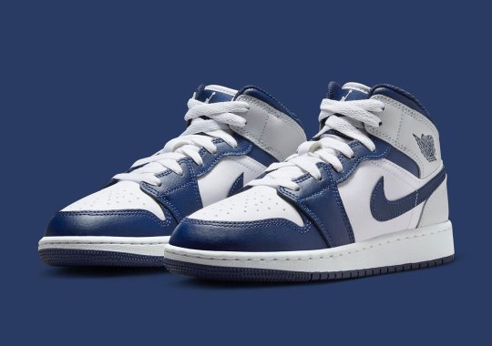 The Air Jordan 1 Mid Appears In "Smoke Grey/Obsidian"