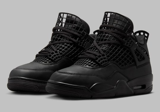 Official Images Of The Air Jordan 4 NET “Black Cat”