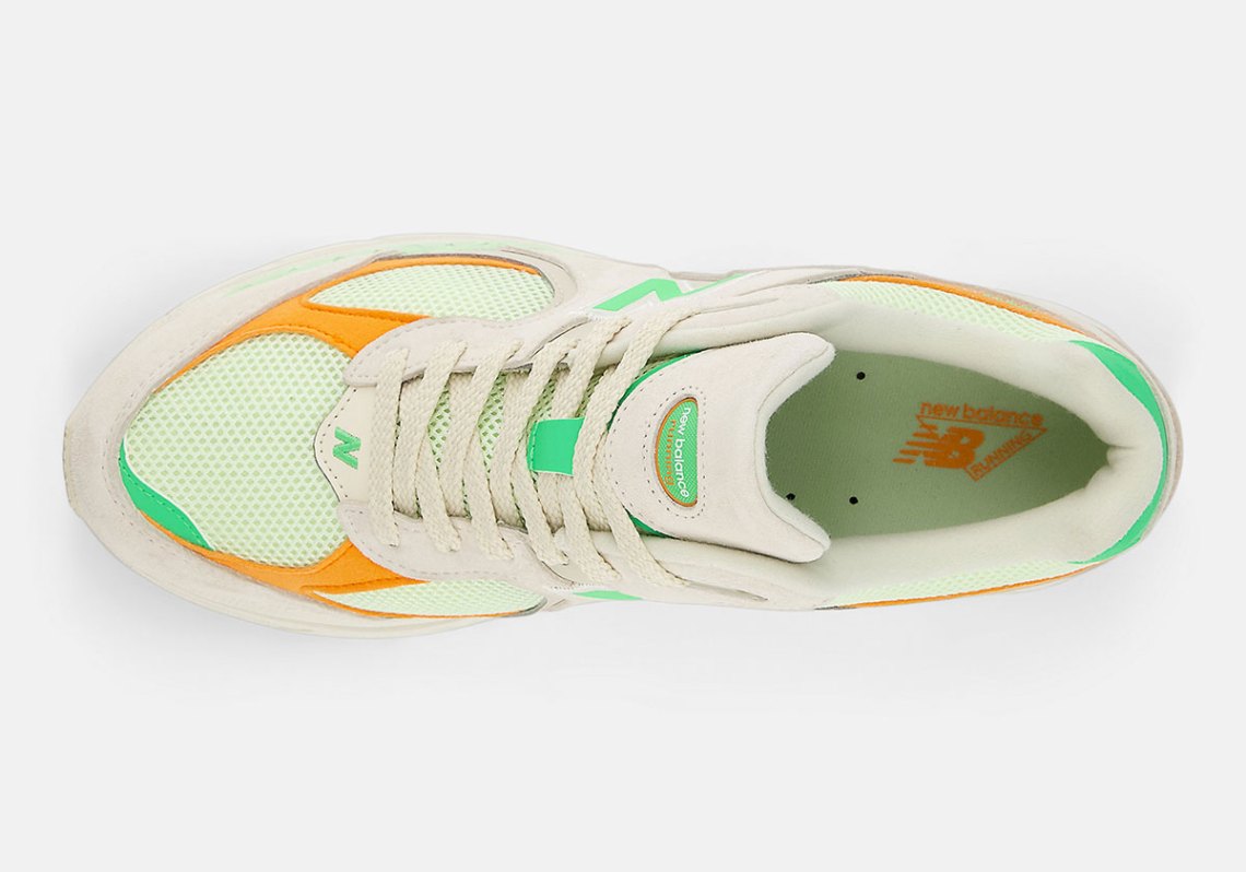 New Balance 2002R Linen Green Apple U2002RZD M10/W11.5 New New Balance Unisex 2002r Linen / Green Apple / Sizzle Low  main image 3