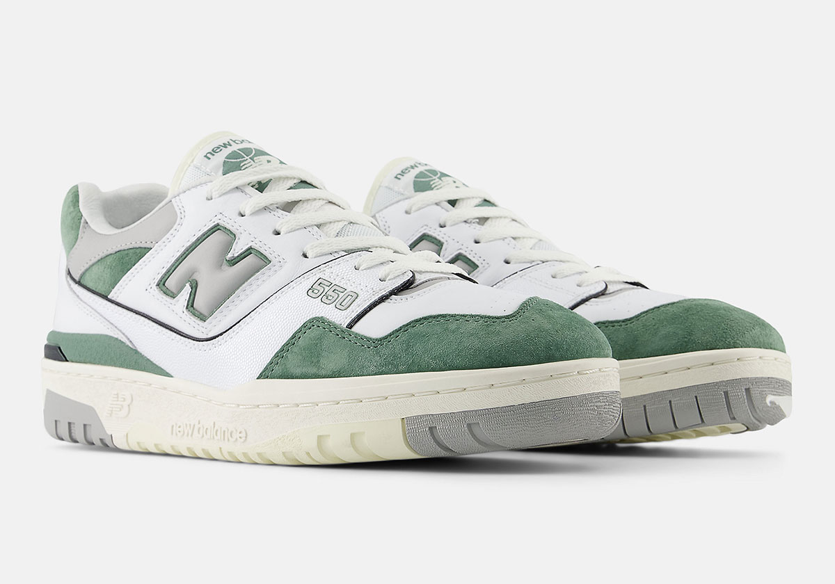 The New Balance 550 Cops A “Green Toe” For Spring