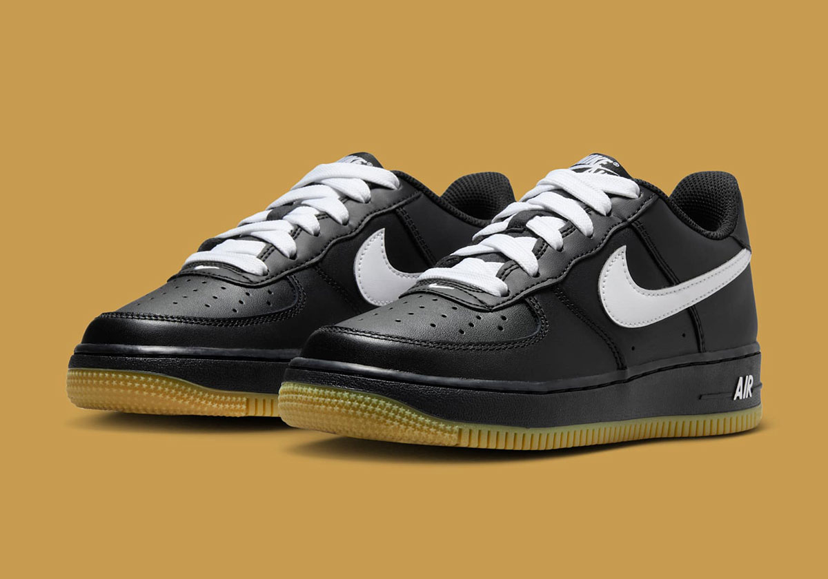 Nike Air Force 1 Low Gs Black Gum Ib8845 001 4