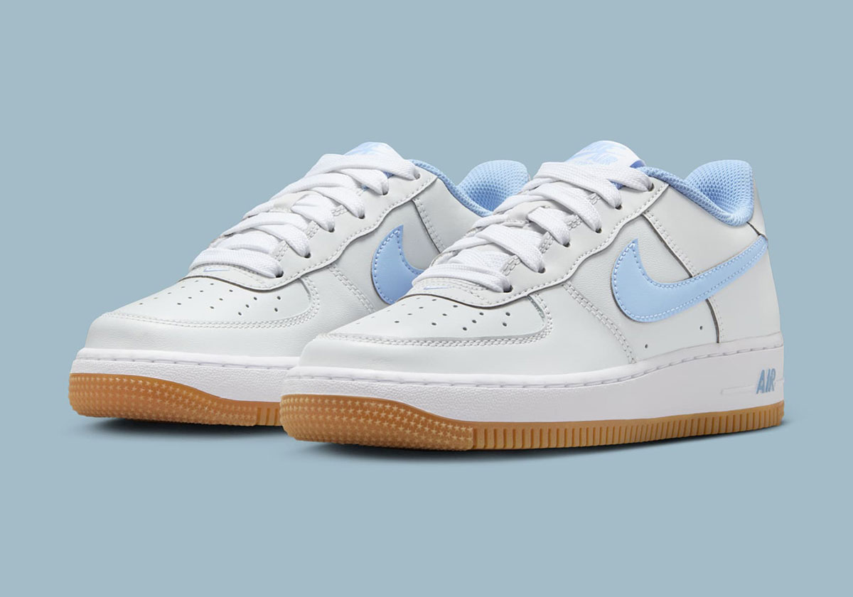 Nike Air Force 1 Low Gs Photon Dust Psychic Blue Gum Medium Brown Ib8845 002 2