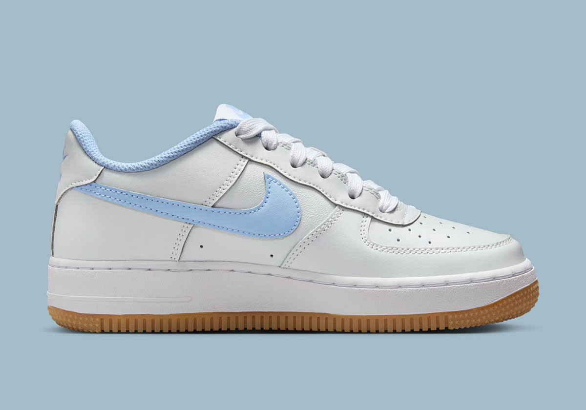 Nike Air Force 1 Low Gs Photon Dust Psychic Blue Gum Medium Brown Ib8845 002 6