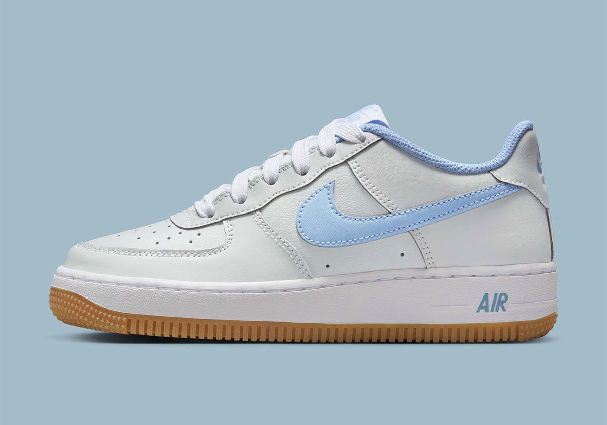 Nike Air Force 1 Low Gs Photon Dust Psychic Blue Gum Medium Brown Ib8845 002 8