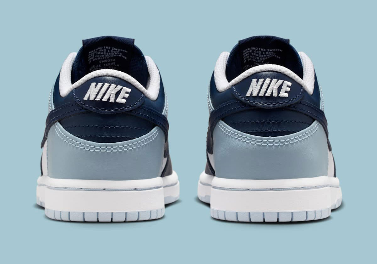 Nike Dunk Low White Midnight Navy Light Armory Blue 2