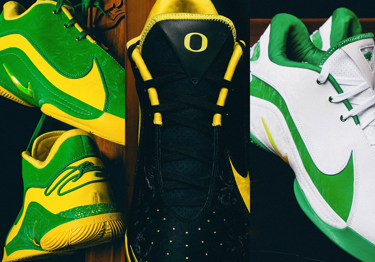 The Oregon Ducks Flex A Trio Of Nike LeBron 22 PEs