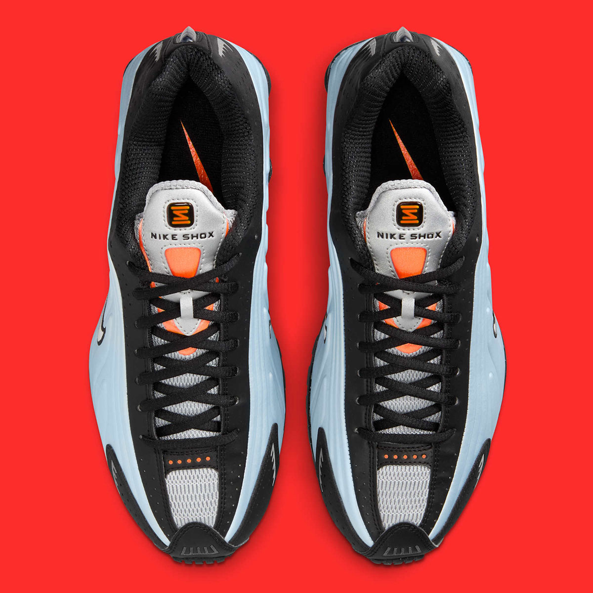 Nike Shox R4 Blue Tint Black Total Orange Ar3565 401 4