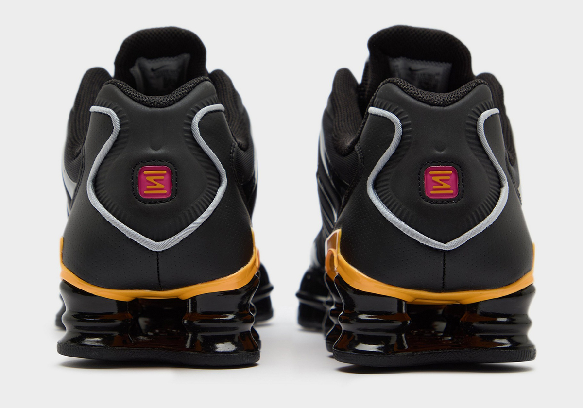 Nike Shox Tl Black Laser Orange Metallic Silver 4