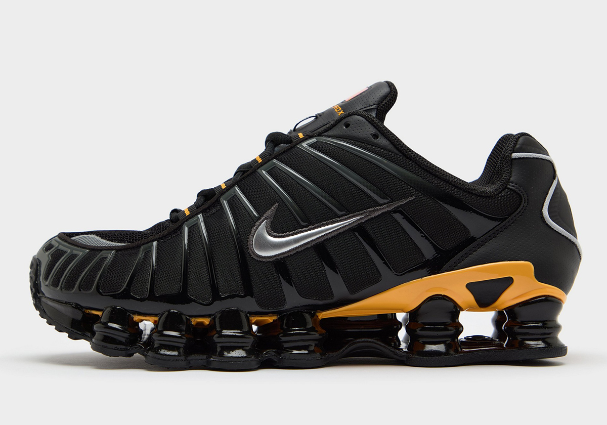 Nike Shox Tl Black Laser Orange Metallic Silver 6