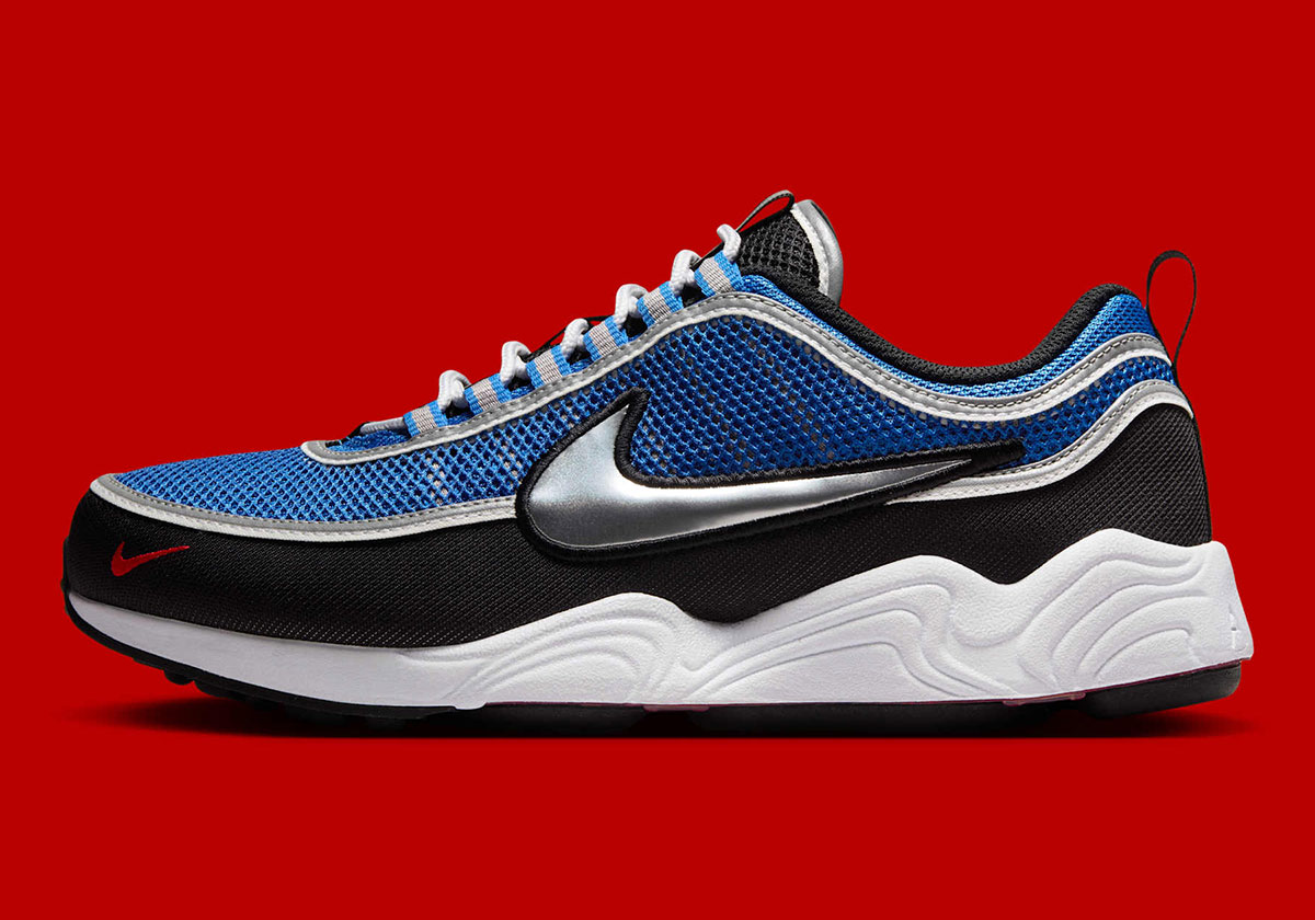 Nike Zoom Spiridon Signal Blue Metallic Luster Black University Red Hf9117 400 7