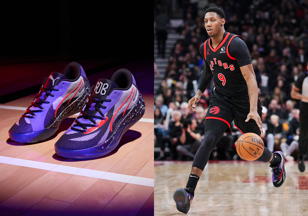 RJ Barrett Brings Throwback Raptors Vibes To The PUMA All-Pro Nitro