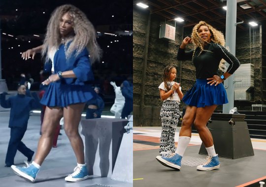 Serena Williams Crip-Walked At The Super Bowl Wearing A Ma Maniere x Converse And Nike's New 24.7 Gear