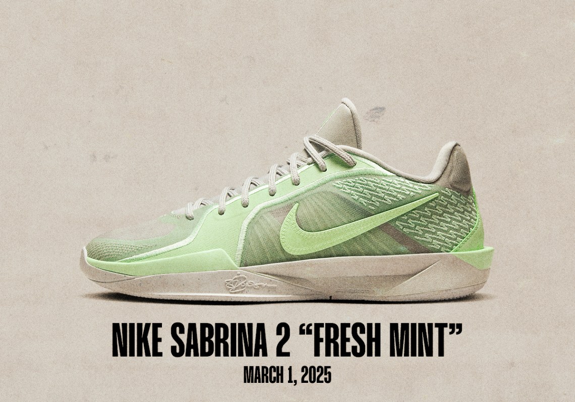 Sneaker Releases February 23 March 1 Nike Sabrina 2 Fresh Mint