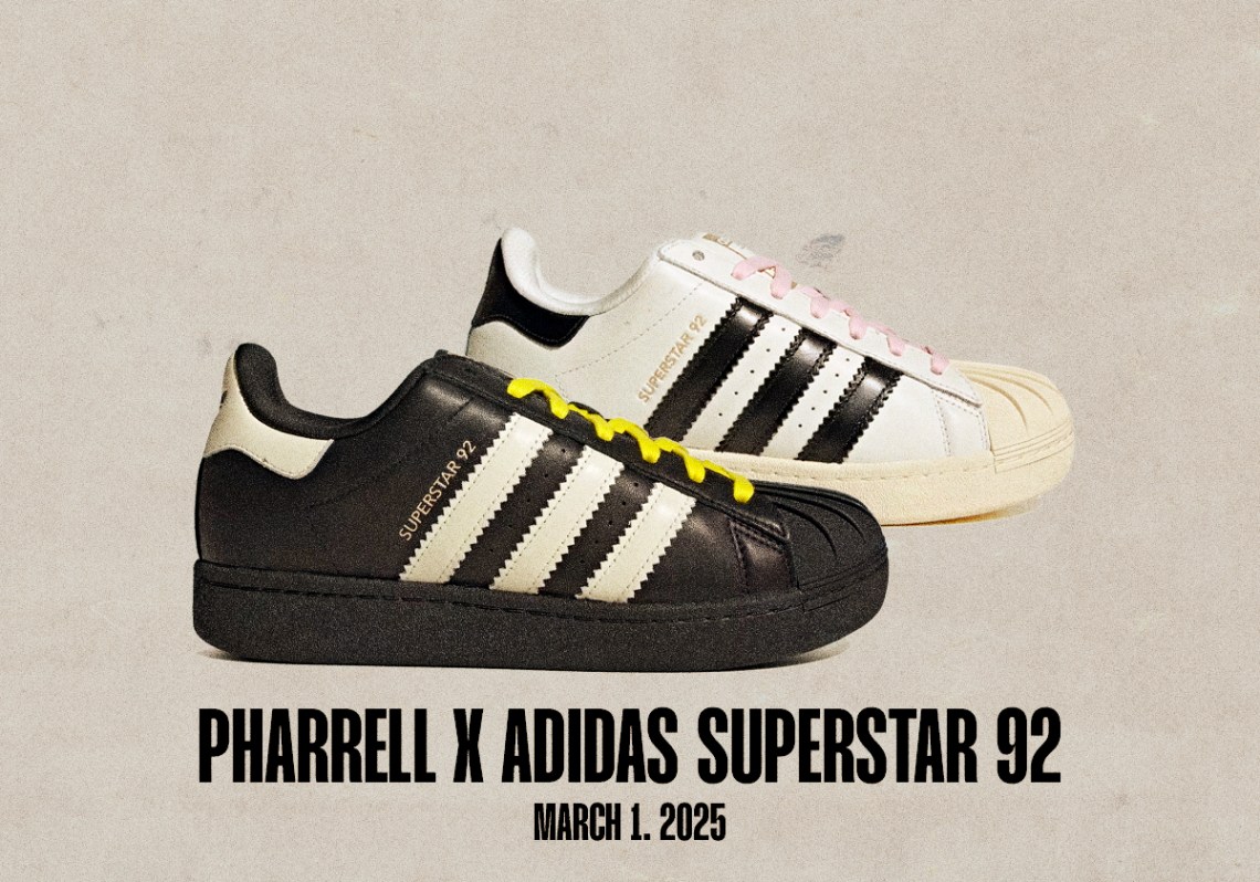 Sneaker Releases February 23 March 1 Pharrell Adidas Superstar 92