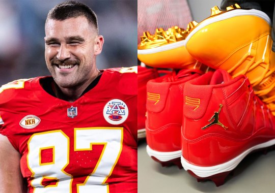 Travis Kelce To Wear Air Jordan 11 PE Cleats For Super Bowl LIX