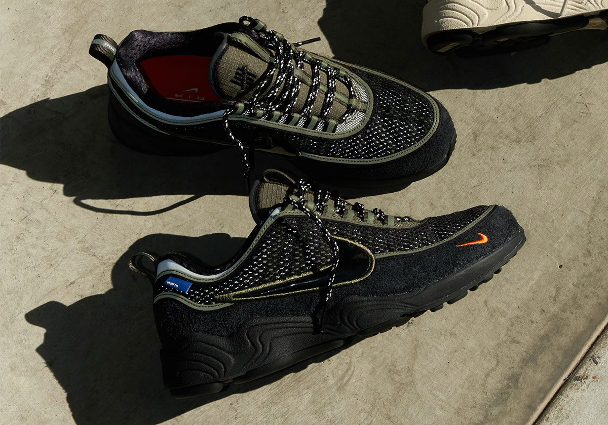 Undefeated Nike Zoom Spiridon Cargo Khaki Black Hv4847 300