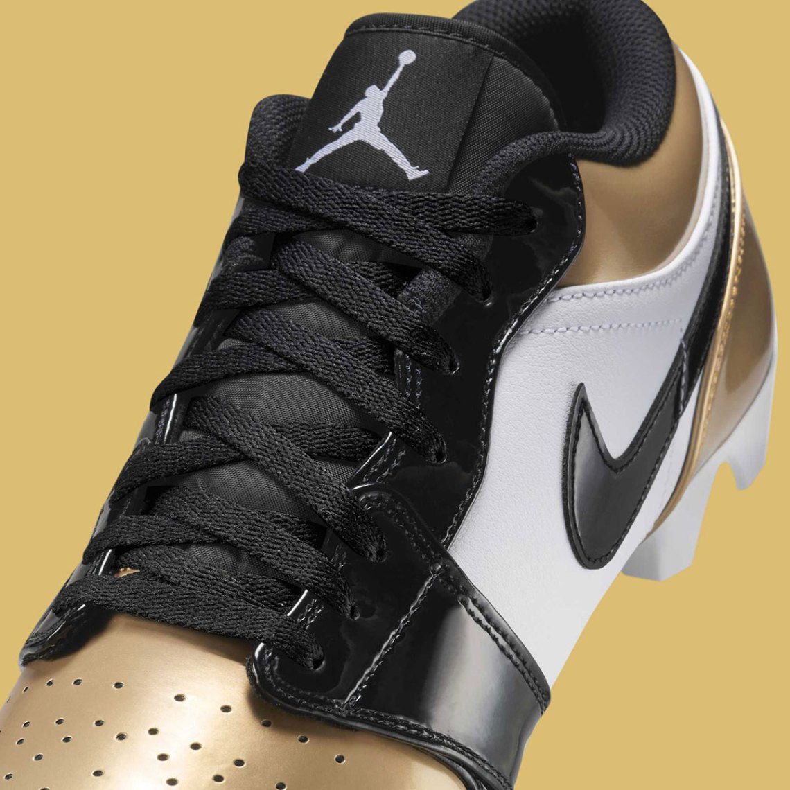 Air Jordan 1 Low Cleats Gold Toe FJ6245-701 | SneakerNews.com display picture 1