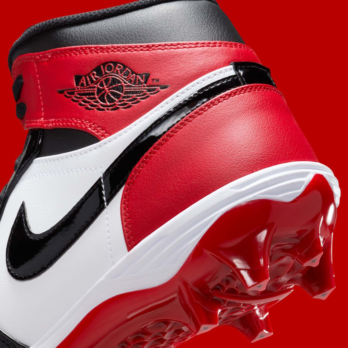 Air Jordan 1 Bred Football Cleat FJ6805-601 | SneakerNews.com display picture 1