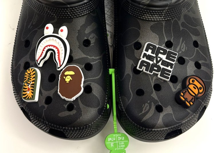 Bape Crocs Black Camo | SneakerNews.com display picture 1