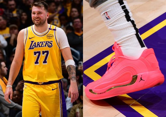 Luka Dončić Makes Lakers History In The Jordan Luka 4 "Bright Crimson"