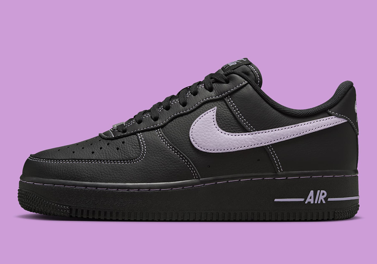 Nike Air Force 1 Low Black Hydrangeas Hq2037 001 6