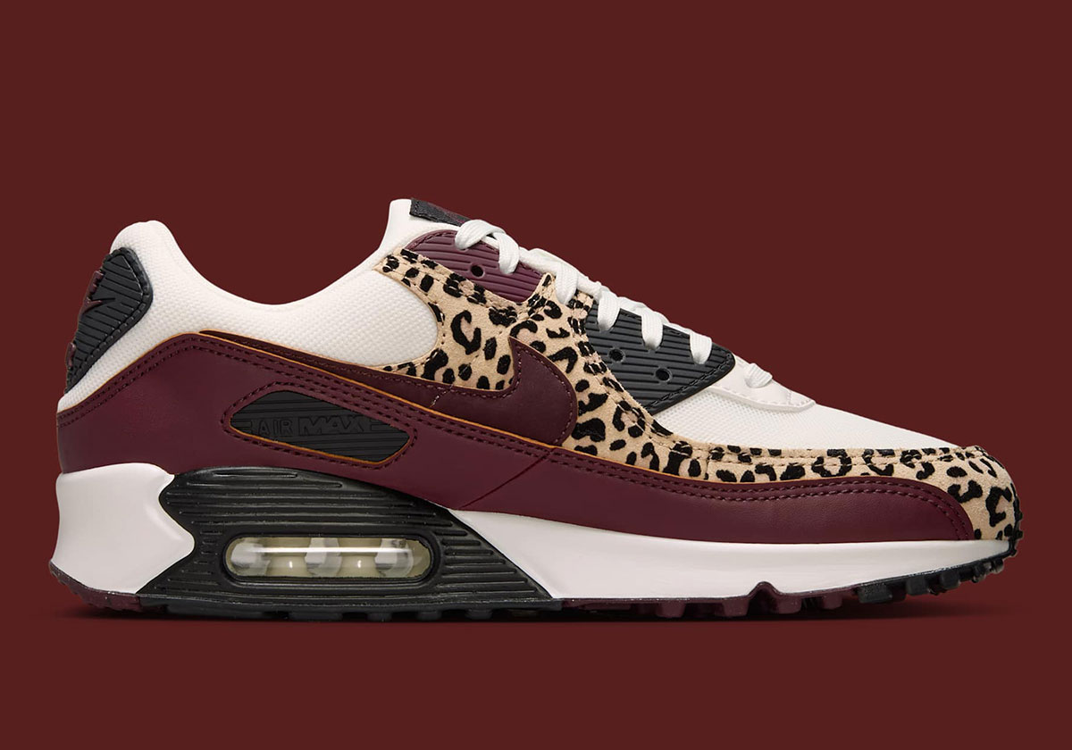 Nike Air Max 90 Burgundy Crush Leopard If1619 102 1