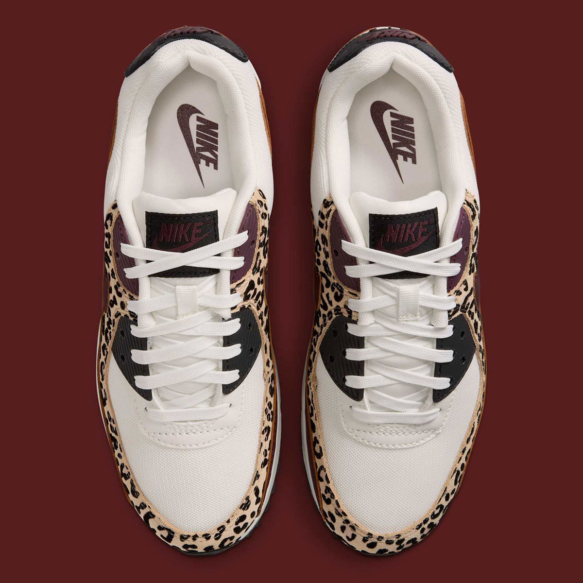 Nike Air Max 90 Burgundy Crush Leopard If1619 102 3