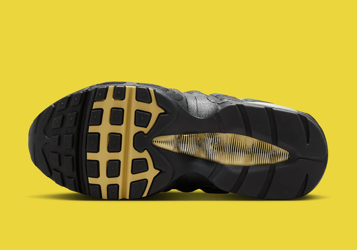 Nike Air Max 95 Gs Black Buff Gold Anthracite Ih0631 002 5