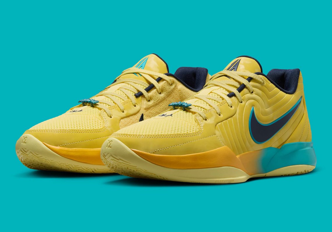 Nike Ja 2 Out My Body Yellow Tropical Teal Basketball Shoe FD7328-700 Men’s 7.5 Shop Ja 2  main image 2