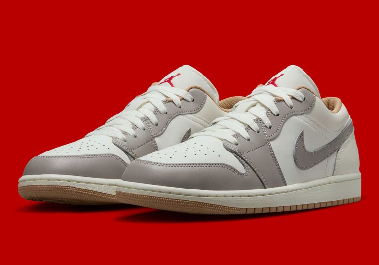 air-jordan-1-low-sail-fire-red  display picture 2