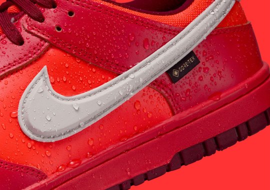 Official Images Of The Nike Dunk Low Gore-Tex "Light Crimson"