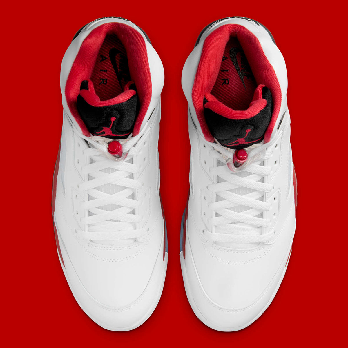 Fire Red Jordan 5s Official Images 10