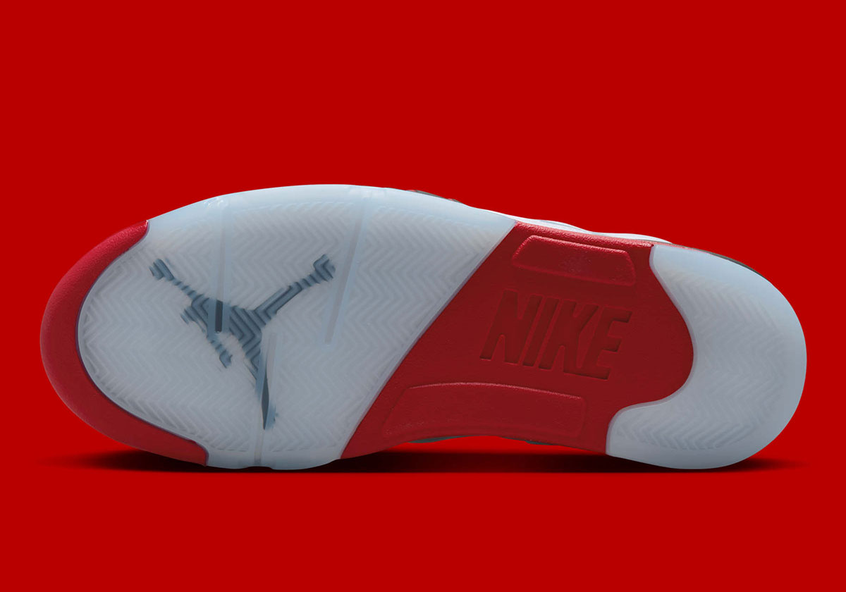 Fire Red Jordan 5s Official Images 4