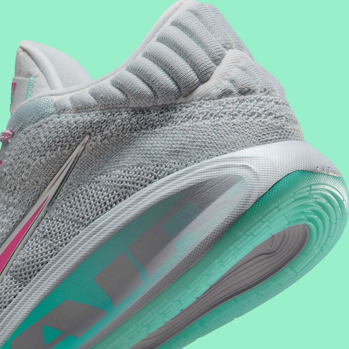 Nike Air Zoom GT Hustle 3 South Beach Mens Size 11.5 Mint Foam Grey Nike Air Zoom GT Hustle 3 South Beach for Sale  main image 3
