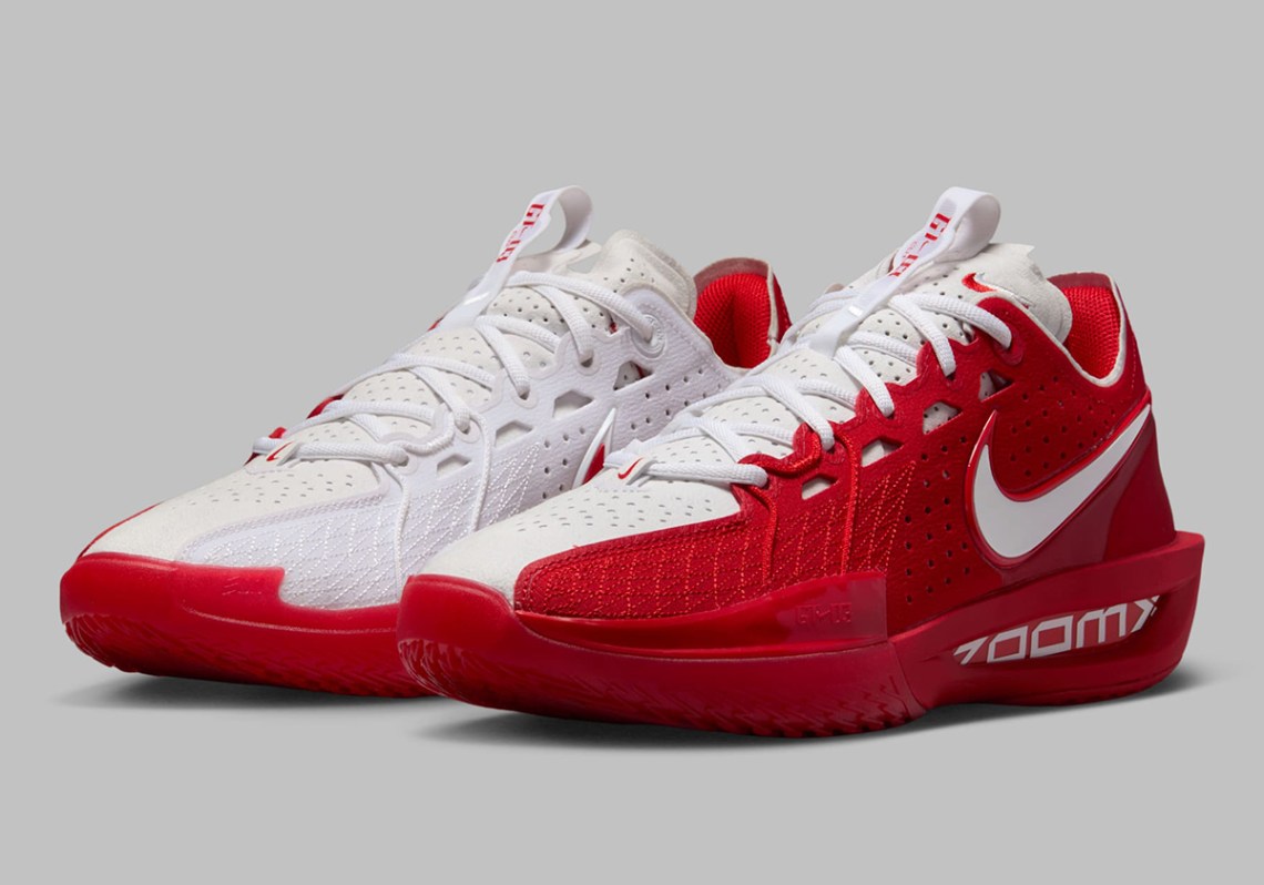 Nike Zoom G.T. Cut 3 TB Red White Men\'s Sz 8.5 Womens Sz 10 PE Basketball Shoes Nike Air Zoom GT Cut 3 TB University Red White Men main image 4