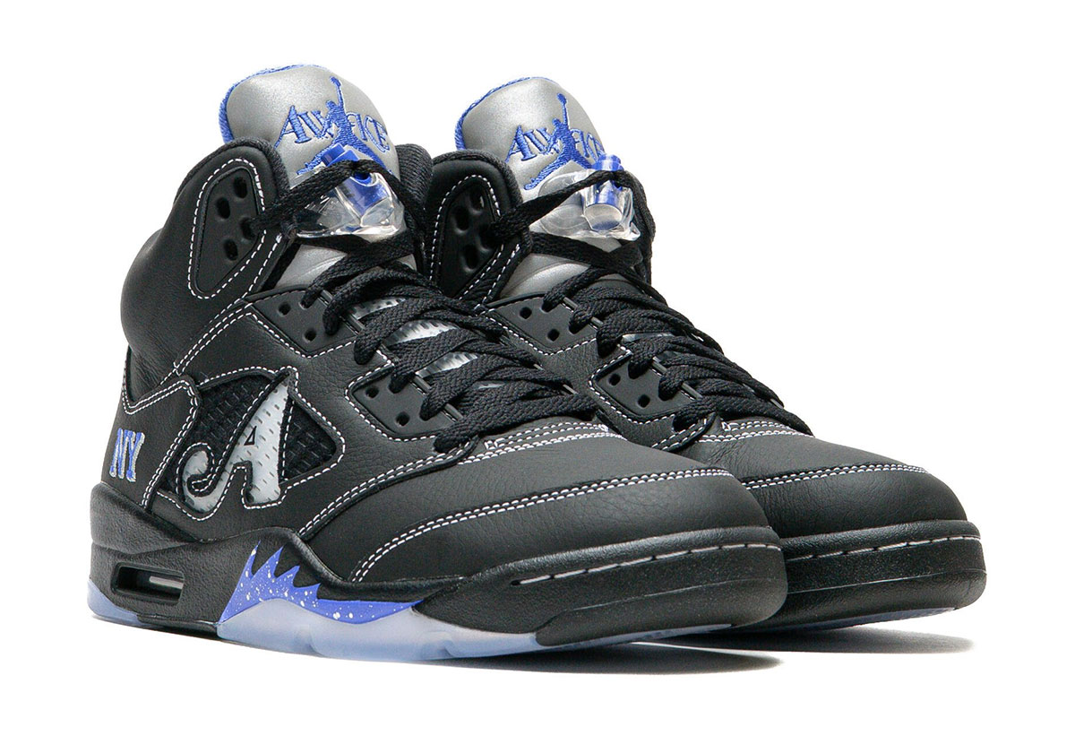 Air Jordan X Awake Ny 5 Black Racer Blue Metallic Silver Silver Dv4982 004 Footwear 20 3e 20sneaker Packshots 30 B6e6b7