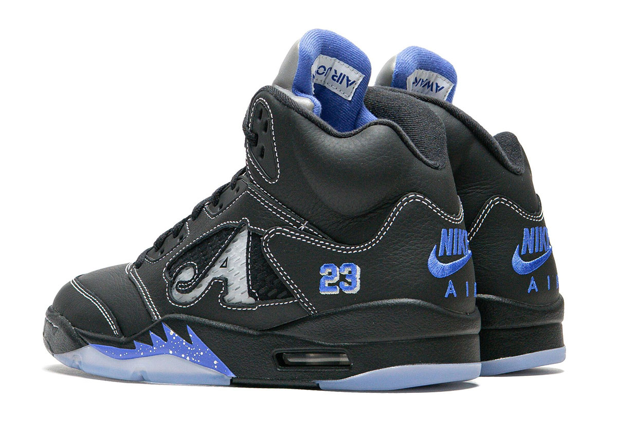 Air Jordan X Awake Ny 5 Black Racer Blue Metallic Silver Silver Dv4982 004 Footwear 20 3e 20sneaker Packshots 60 Dfb867