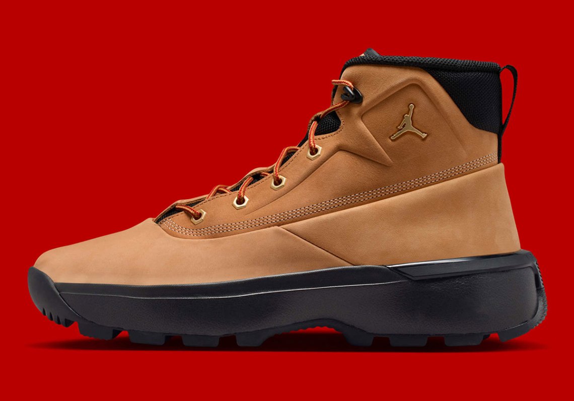 Jordan Tan Nubuck Outdoor Boots with Black Soles Jordan is Really Dressing this Winter with the Debut of the  main image 4