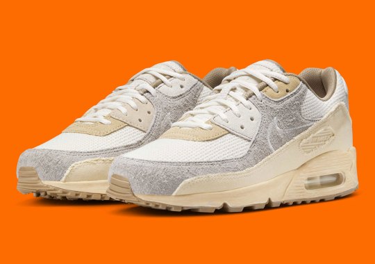 This “Muslin” Nike Air Max 90 Plays With Shaggy Textures