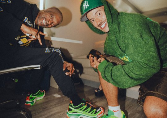 Snoop Dogg Joins Feid On Stage Wearing Friends & Family Salomon XT-4