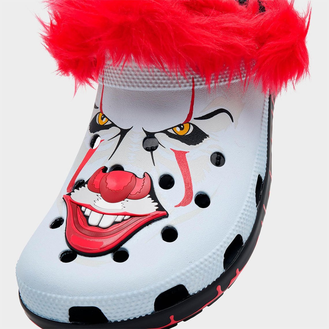 Crocs IT Pennywise Classic Clog Mens 11 White Red Chapter 2 Clown 212351-90H Crocs All Terrain It  main image 2