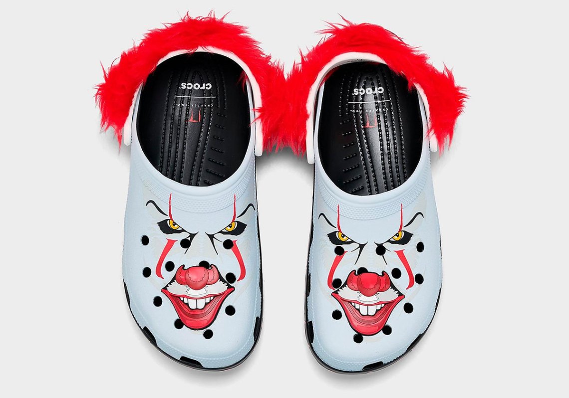 Crocs IT Pennywise Classic Clog Mens 11 White Red Chapter 2 Clown 212351-90H Crocs All Terrain It  main image 4
